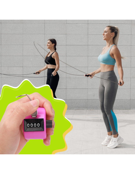 10 Piezas Contador Manual Tally PLUVAVA 4 Dígitos Multicolor