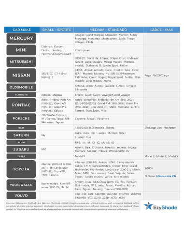 EzyShade Parasol para Parabrisas Mediano Reflectante