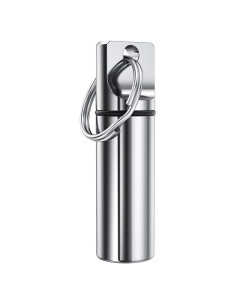 Llavero organizador de pastillas TecQach, aluminio a prueba de agua