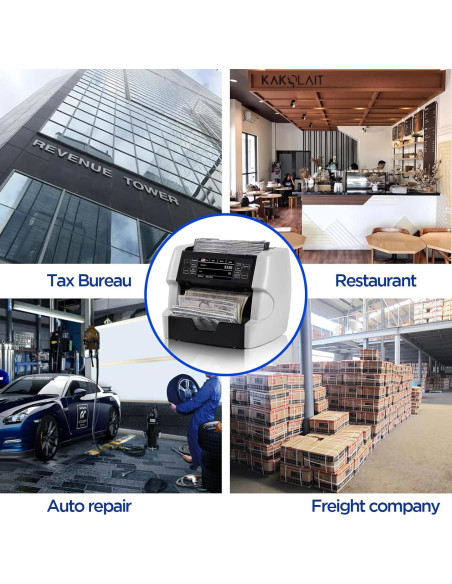 Contadora de Billetes NUCOUN VC-3 Blanca, Multi-Moneda, Detección Falsificaciones