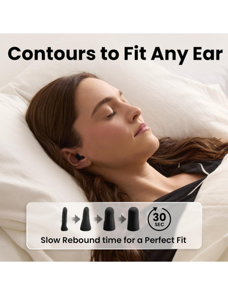 Tapones para Oídos SnoozePlugs Ultra Suaves 60 Pares 33dB