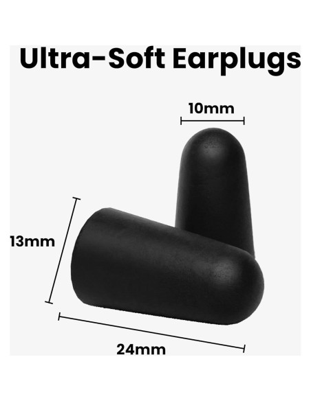 Tapones para Oídos SnoozePlugs Ultra Suaves 60 Pares 33dB