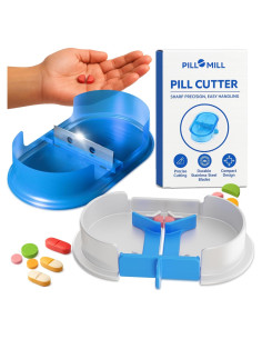 Cortador de Pastillas Pill Mill - Divisor Profesional con EasyAlign