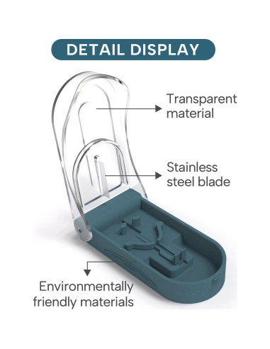 Cortador de Pastillas E ENASUE Gris con Etiquetas Medicamentos