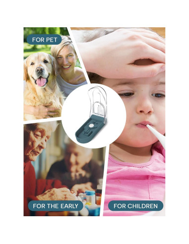 Cortador de Pastillas E ENASUE Gris con Etiquetas Medicamentos