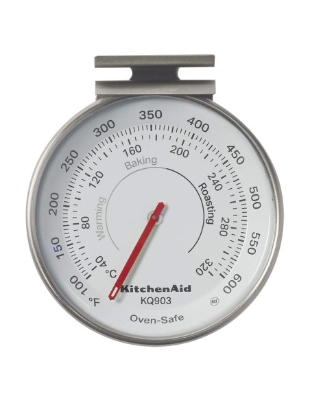 Termómetro de horno KitchenAid KQ903 3-en-1 acero inoxidable Termómetro de horno KitchenAid KQ903 3-en-1 acero inoxidable