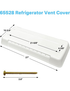 Cubierta de Ventilación Refrigerador RV 65528 Showingo Blanca 2