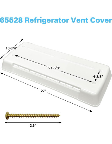 Cubierta de Ventilación Refrigerador RV 65528 Showingo Blanca