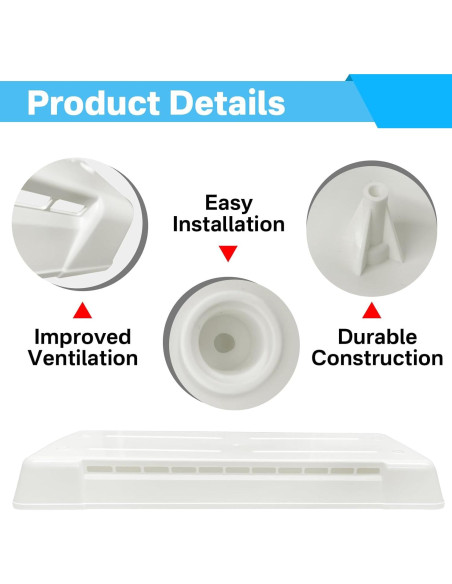 Cubierta de Ventilación Refrigerador RV 65528 Showingo Blanca
