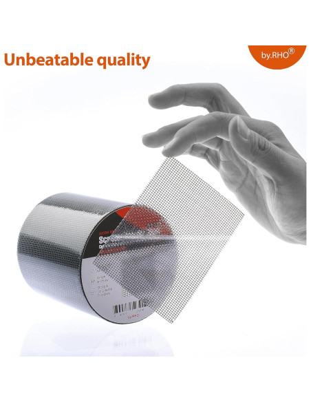 Cinta de Reparación de Pantallas by.RHO 4,57m Negro Fuerte