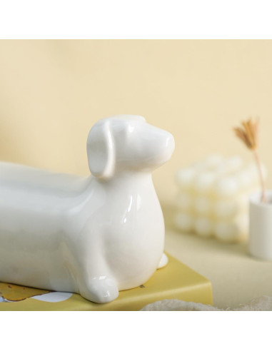 Plato de Mantequilla Cerámico Colias Wing 3D Perro Salchicha