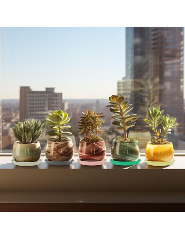 12 Platos de Goteo para Plantas ECOESPTI Rosa 17-27 cm