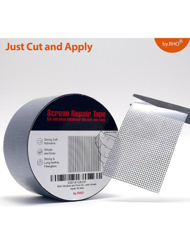 Cinta de Reparación de Pantallas by.RHO 4,57m Negro Fuerte