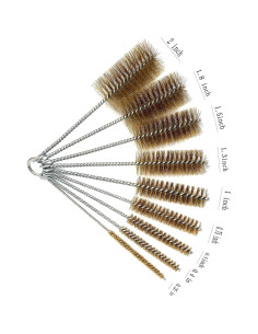 Juego de Cepillos de Limpieza Ctsyuqoo - 9 Piezas, Cerda de Latón 2