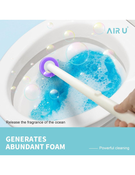 48 Recargas de Cabeza de Cepillo de Inodoro AIR U+ Púrpura