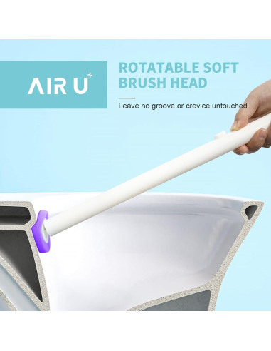 48 Recargas de Cabeza de Cepillo de Inodoro AIR U+ Púrpura