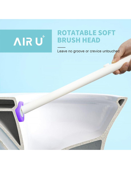 48 Recargas de Cabeza de Cepillo de Inodoro AIR U+ Púrpura