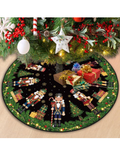 Funda de Árbol de Navidad Yarcooly 122 cm Caricatura 2