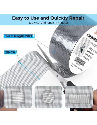 Cinta de Reparación de Pantallas Secopad 2x6m Gris