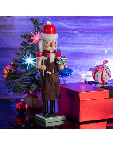 Cascanueces de Madera Ornativity 38.1 cm Decoración Navideña