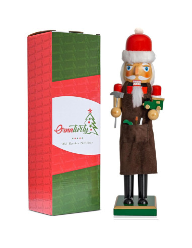 Cascanueces de Madera Ornativity 38.1 cm Decoración Navideña