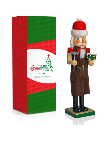 Cascanueces de Madera Ornativity 38.1 cm Decoración Navideña