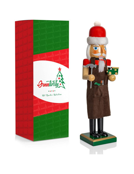 Cascanueces de Madera Ornativity 38.1 cm Decoración Navideña