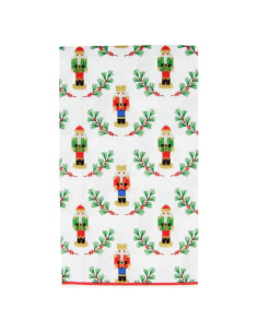 Servilletas de Invitado Caspari 15 Pzas Rojo Verde Ecológicas