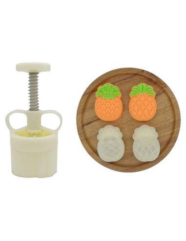 Juego de Molde de Pastel de Luna Ylskmu con 2 Sellos de Piña 50g