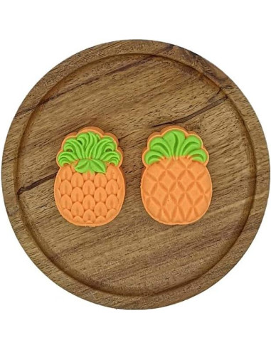 Juego de Molde de Pastel de Luna Ylskmu con 2 Sellos de Piña 50g