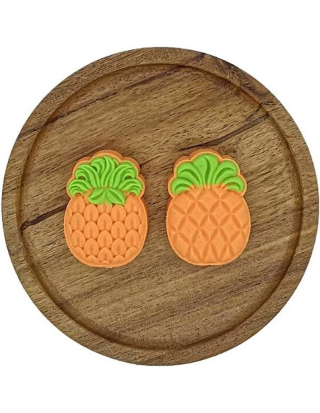 Juego de Molde de Pastel de Luna Ylskmu con 2 Sellos de Piña 50g