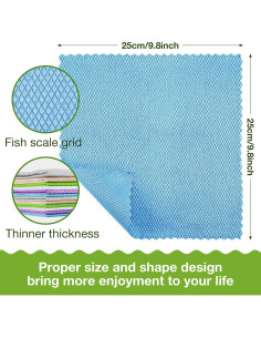 Paquete de 9 Paños de Microfibra Patelai Escamas de Pescado 2