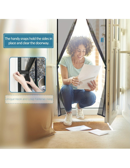 Puerta de Pantalla Magnética Chusstang 70x95 cm Resistente