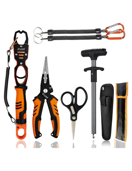 Kit de herramientas de pesca Selake 7 PCS - Pinzas, tijeras y más