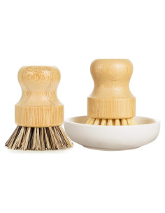 Cepillo de Platos GREENTH PRO - 2 Paquetes de Bambú Natural
