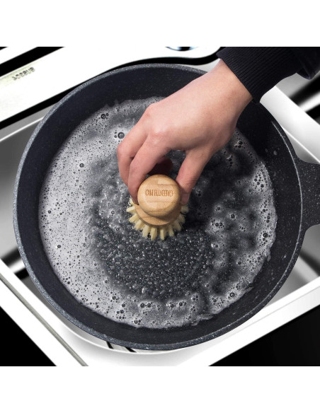 Cepillo de Platos GREENTH PRO - 2 Paquetes de Bambú Natural