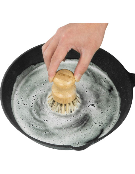 Cepillo de Platos GREENTH PRO - 2 Paquetes de Bambú Natural