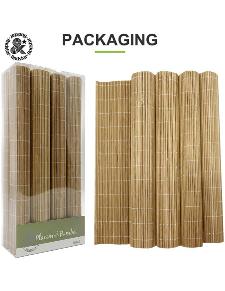 Juego de 8 Manteles de Bambú Antideslizantes ANDSTAR 45x30cm