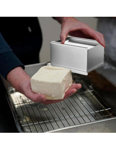 Prensa de Tofu KUYYFDS de Acero Inoxidable 13.7x13.7 cm 2