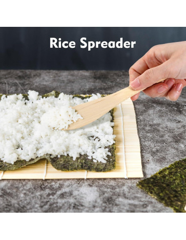 Kit de Hacer Sushi Guduling 6 Piezas de Bambú para Principiantes