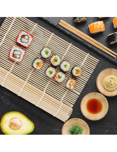 Kit de Hacer Sushi Guduling 6 Piezas de Bambú para Principiantes