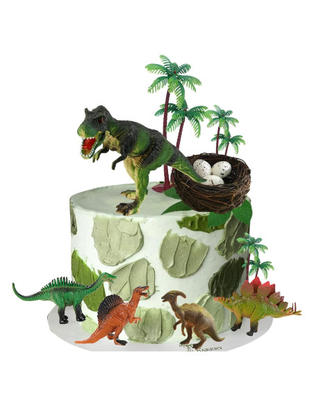 Decoraciones de Pastel de Dinosaurio LEFUBABY - 5 Piezas