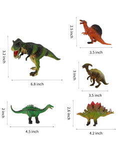 Decoraciones de Pastel de Dinosaurio LEFUBABY - 5 Piezas 2