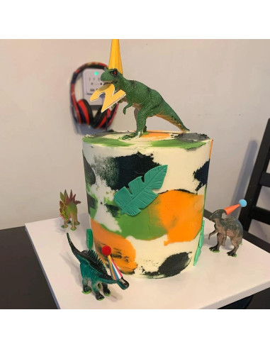 Decoraciones de Pastel de Dinosaurio LEFUBABY - 5 Piezas