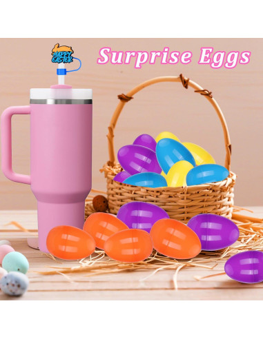 Tapones para Pajitas de Pascua Mity Rain 12 Pcs Silicona 10mm