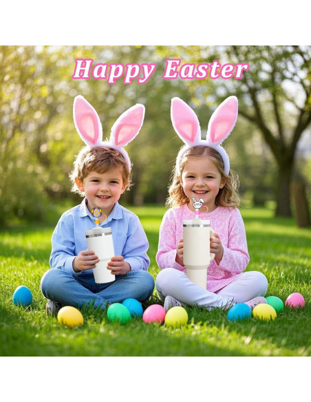 Tapones para Pajitas de Pascua Mity Rain 12 Pcs Silicona 10mm Tapones para Pajitas de Pascua Mity Rain 12 Pcs Silicona 10mm