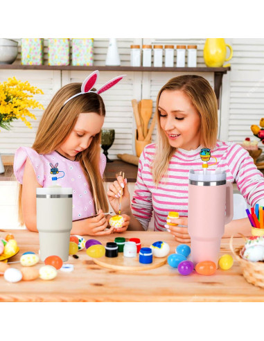 Tapones para Pajitas de Pascua Mity Rain 12 Pcs Silicona 10mm