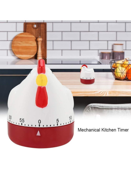 Temporizador de Cocina Mecánico HERCHR Gallina 60 Minutos