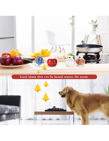 Temporizador de Cocina Mecánico Jayron JR-WG017 Tomate Rojo 60 Min