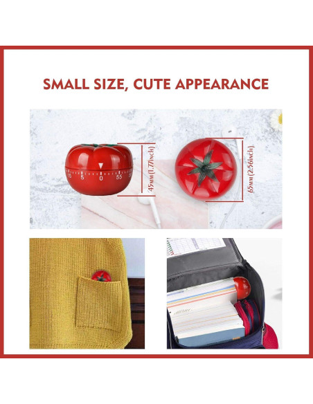 Temporizador de Cocina Mecánico Jayron JR-WG017 Tomate Rojo 60 Min Temporizador de Cocina Mecánico Jayron JR-WG017 Tomate Rojo 60 Min